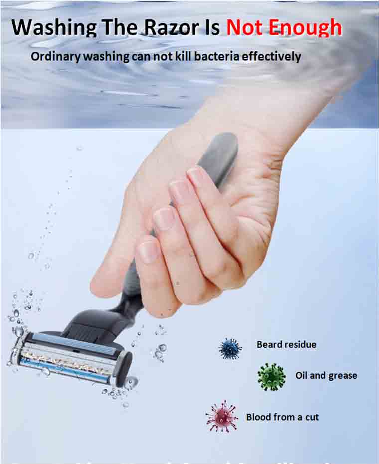 washing the razor is not enough