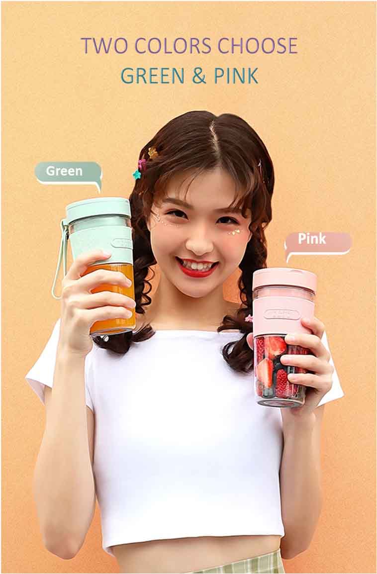 two colors juicer cup