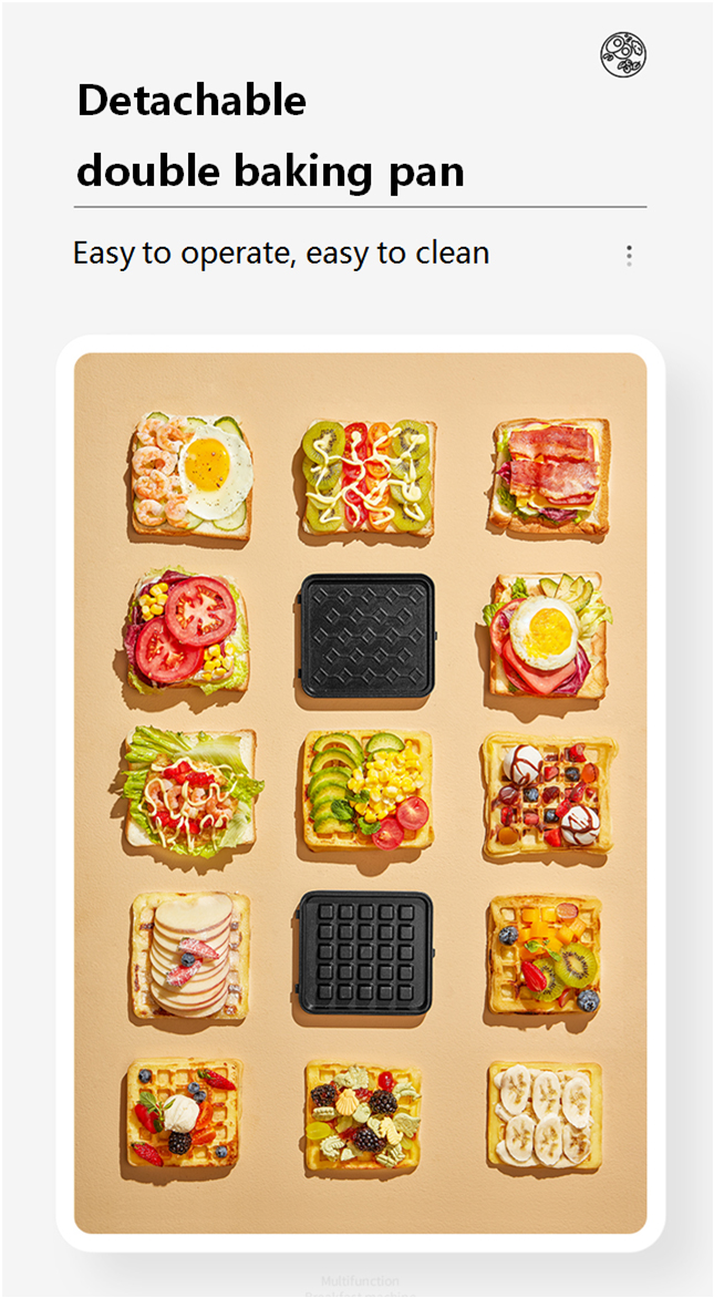 detachable double baking pan