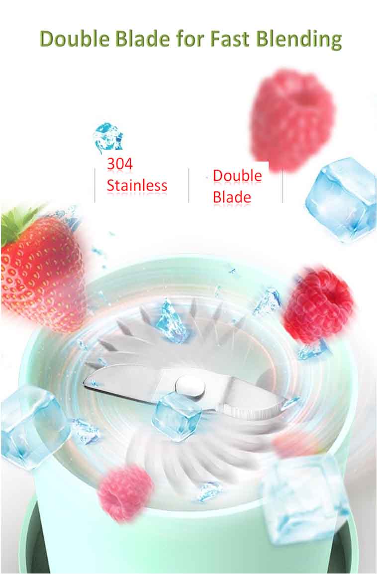 double blade for fast blending