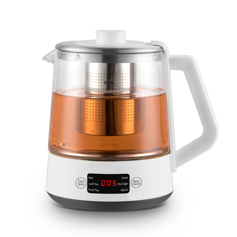 Tea Machine & Kettles, Gourmia GDK385 Multi Function Digital Tea Kettle,  Programmable Touch Screen Time & Temperature with Real Time Digital Water  Boil Monitor, Glass, With Tea Infuser 2 Quarts